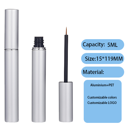 15MM sub-silver aluminum eyeliner liquid container makeup packaging customization with middle section