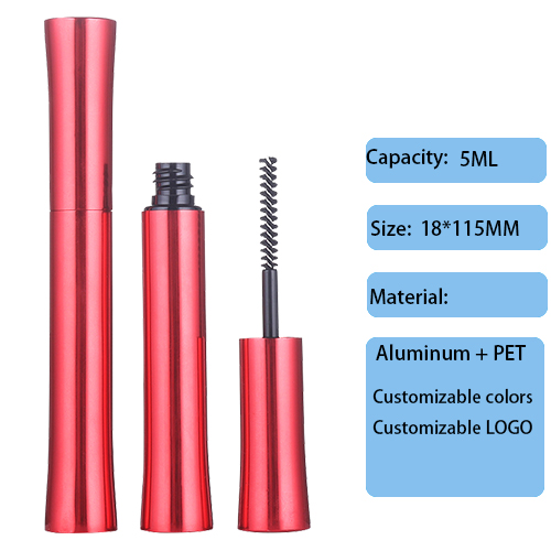 Special-shaped aluminum eye black tube packaging material for cosmetics containers