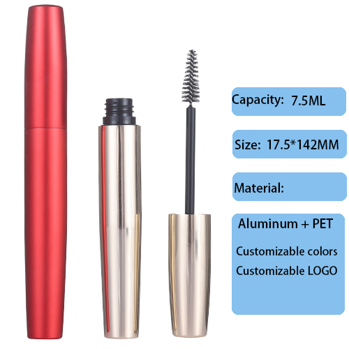 17.5mm aluminum eye black tube packaging material 7.5ML makeup container