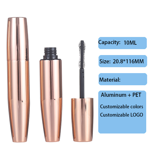 20.8mm aluminum eye black tube packaging material 10ML makeup container