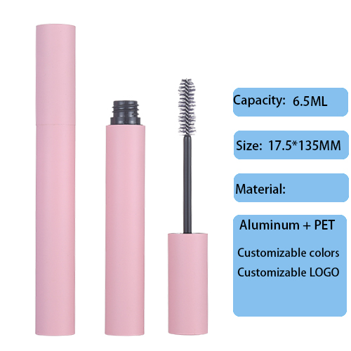 17.5mm round eye black tube 6.5ML injection blow molding PET high-end cosmetic packaging material