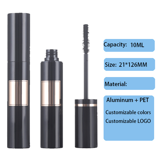 21mm round eye black tube 10ML injection blow molding PET high-end cosmetics packaging material