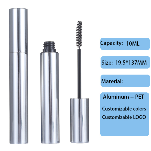 19.5mm round overall aluminum eye black 10ML PET high-end cosmetics packaging material