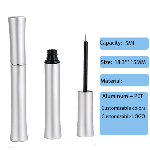 Alumina cap eye black tube packaging material 18.3MM aluminum-plastic irregular shape 5ML eyebrow glue empty bottle