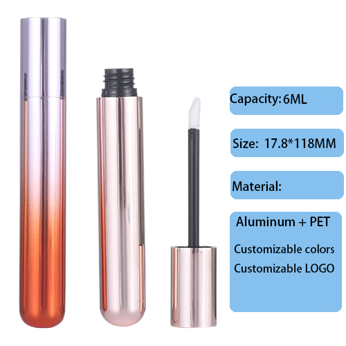 Alumina eye black tube 17.8MM simple and high-end eyeliner liquid container 6ML customized cosmetic packaging material