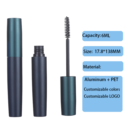 17.8MM simple and high-end oxidized aluminum eye black tube 6ML eyeliner liquid container customized cosmetic packaging material