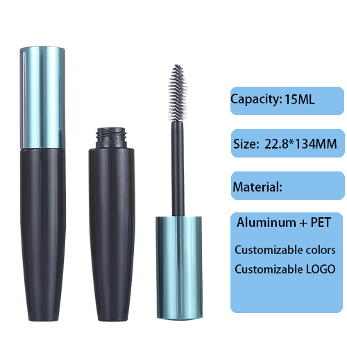 22.8MM simple and high-end oxidized aluminum eye black tube 15ML eyeliner liquid container customized cosmetic packaging material
