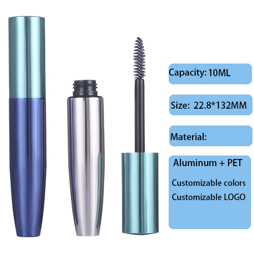 22.8MM high-end oxidized aluminum eye black tube 6ML special-shaped aluminum large-capacity eyelash container