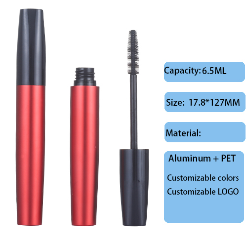 17.8MM simple alumina eye black tube 6.5ML set aluminum eyelash container customization