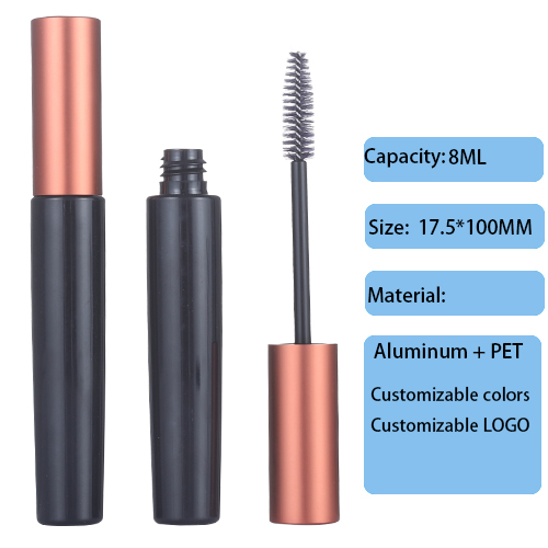 Round transparent lip tube eyeliner empty tube 8ml eye black tube packaging material makeup dispensing bottle