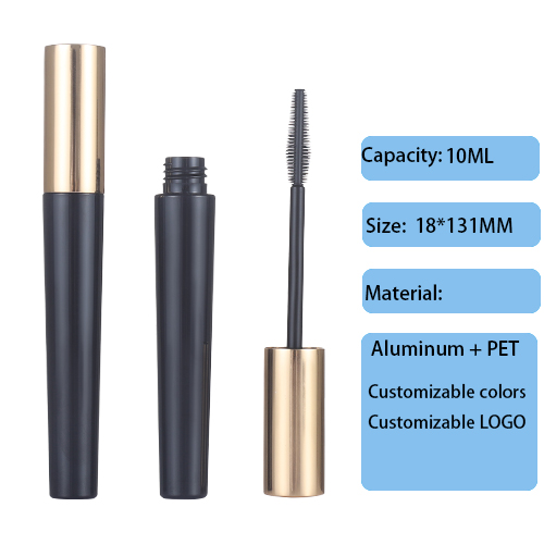 Round eye black empty tube capacity 10g eyeliner liquid glue high light eye shadow bottle cosmetic packaging material factory replaceable brush head