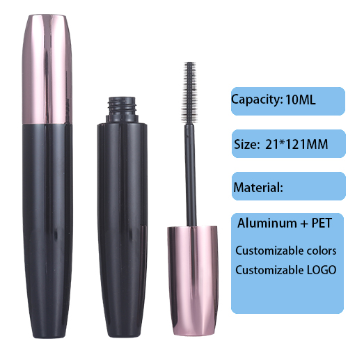 21mm round metal aluminum mascara growth serum 10ml empty tube with center ring, custom-made by the manufacturer