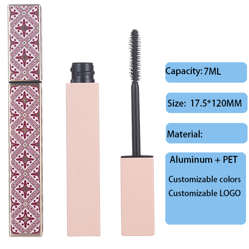 Factory customized high-end gold square aluminum eye black tube, DIY empty tube, supports customization
