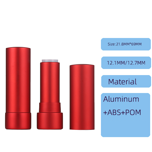 Circular aluminum-plastic buckle lipstick tube