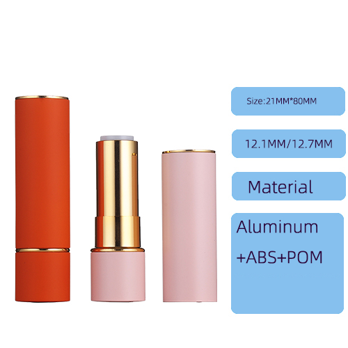 Round aluminum buckle flat mouth lipstick packaging