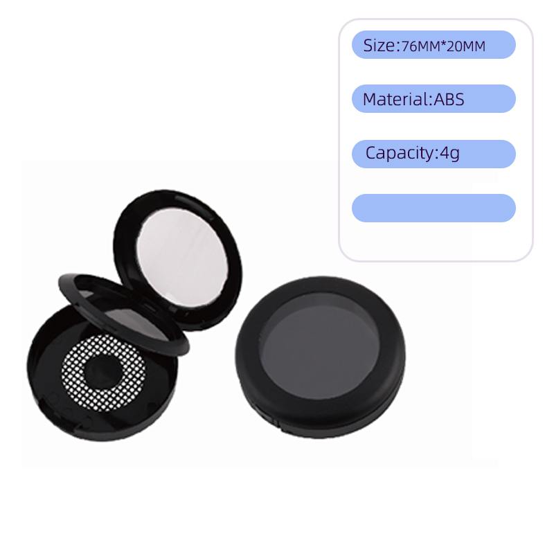 Circular double plastic powder box packaging