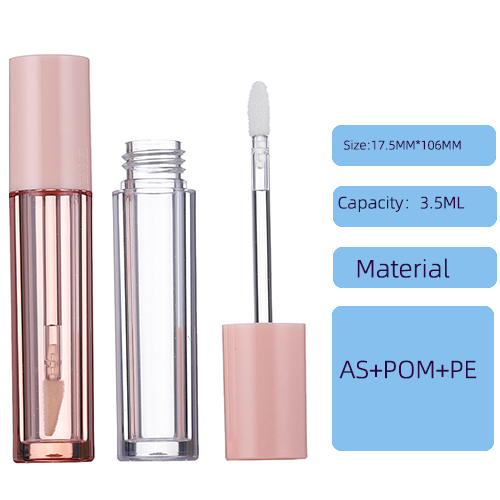 Round lip glaze lip color bottle 3.5ml concealer liquid liquid foundation sample transparent plastic sub bottle color makeup package
