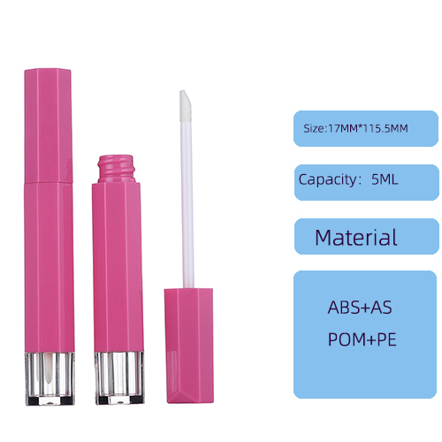 Simple lip gloss tube, convenient transparent circular lip gloss tube