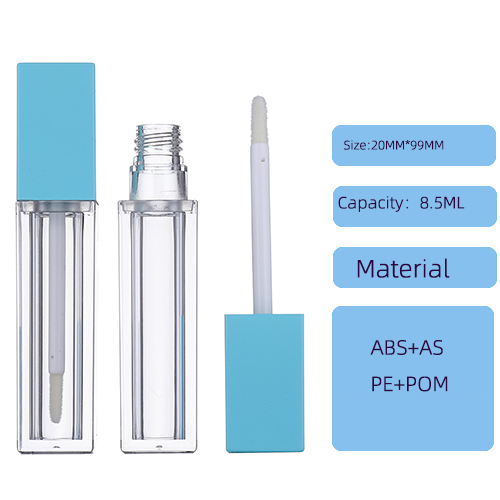 Square transparent lip glaze tube lip glaze packaging material