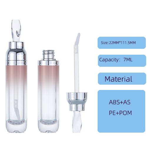 Circular transparent lip gloss tube 5ml lip gloss tube cosmetic packaging