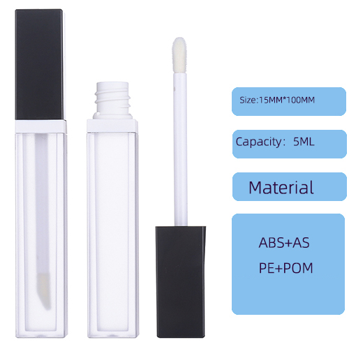 Square Lip Glaze Tube Packaging Material 5ML Liquid Lipstick Container