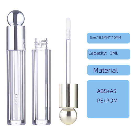 Circular lip enamel tube packaging material 3ML liquid lipstick container