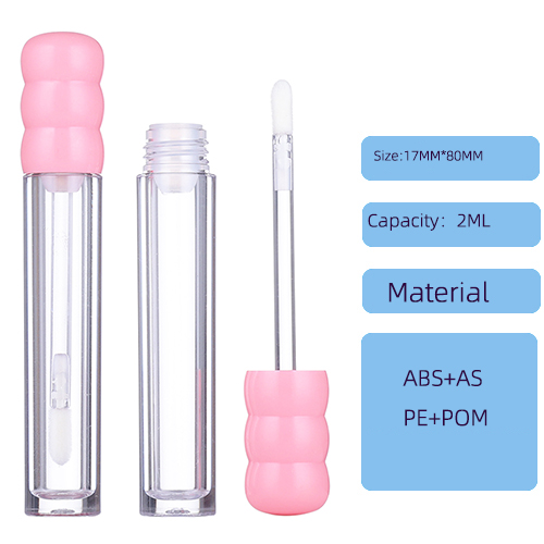 Lip gloss tube circular lip gloss empty bottle liquid lipstick container cosmetic packaging 